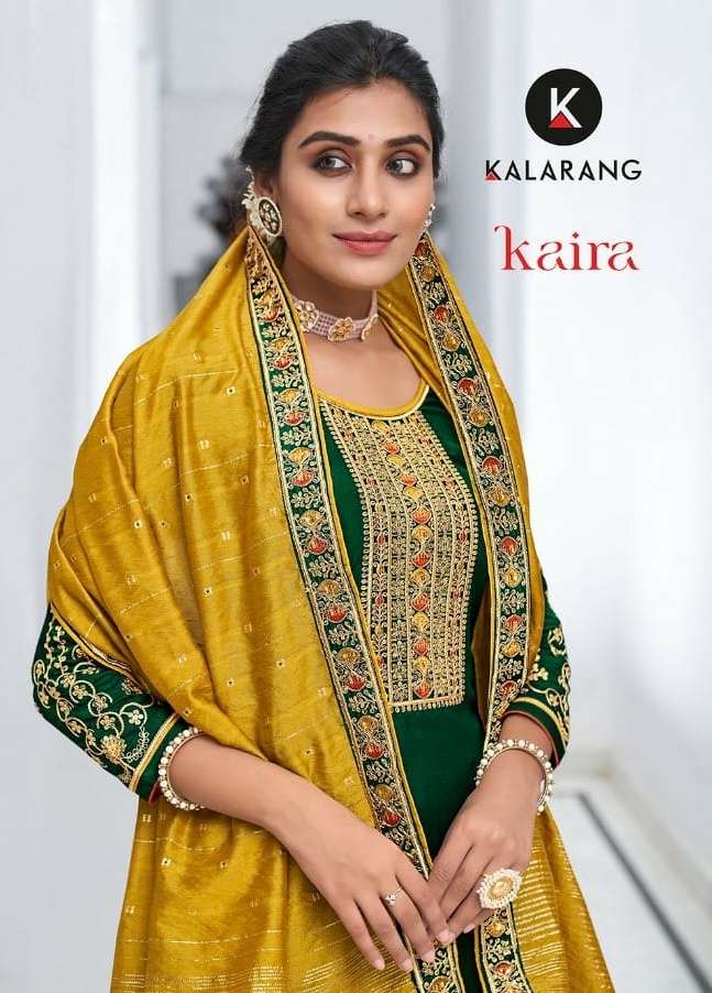 Kalarang Kaira Series 3141-3144 Silk Embroidery Salwar Kameez