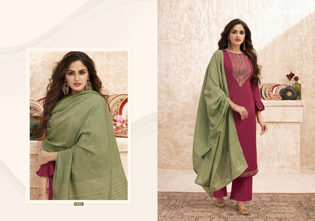 Nazm Designer Jam Silk Suit