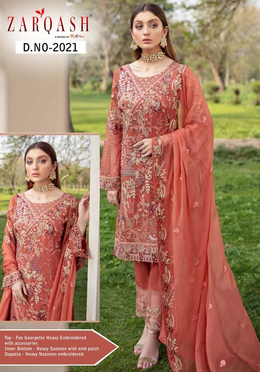 Zarqash Ramsha Designer Faux Georgette Suit