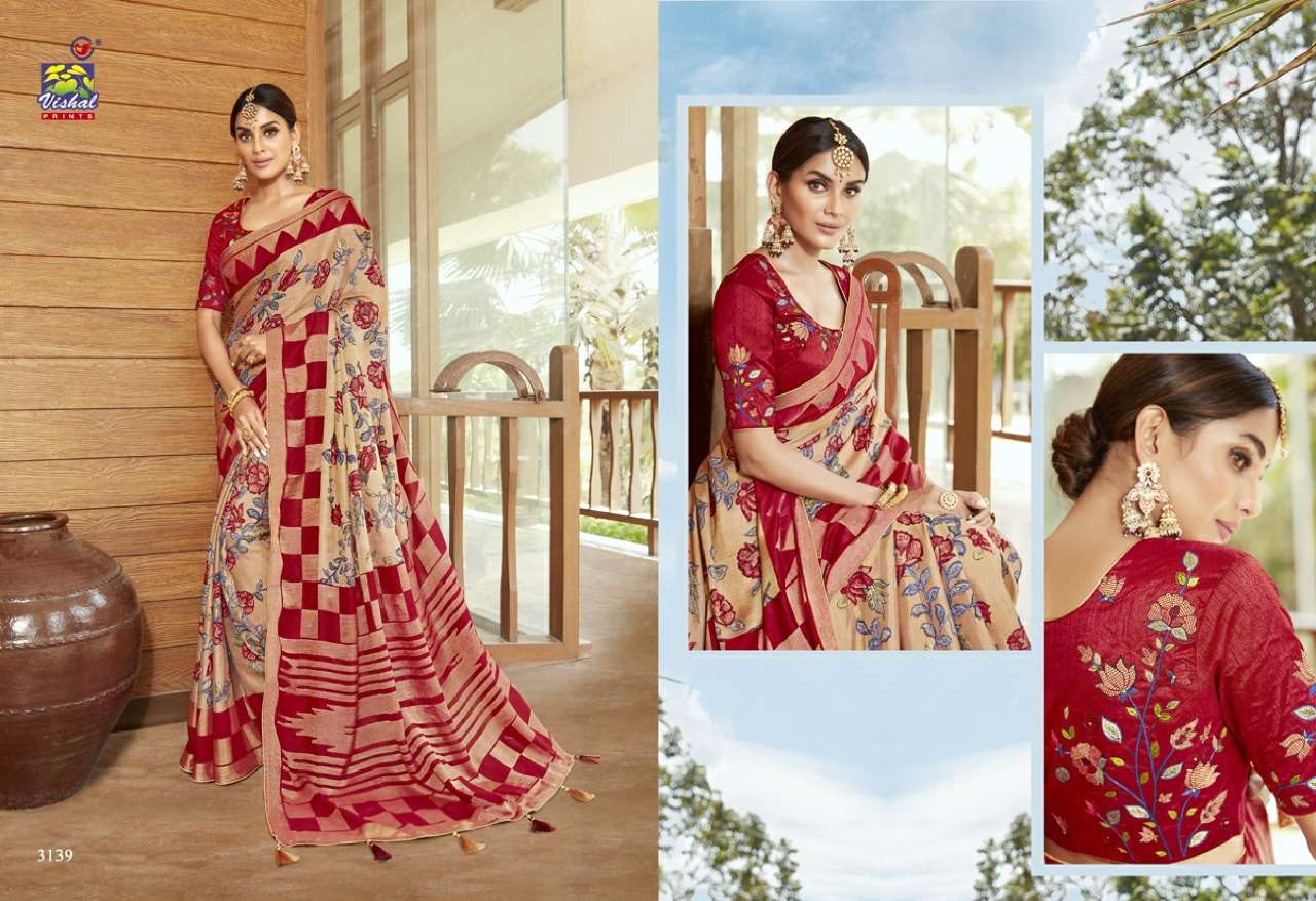 Vishal Prints Sangini Brasso With Patola Designer Fancy Saris Wholesale