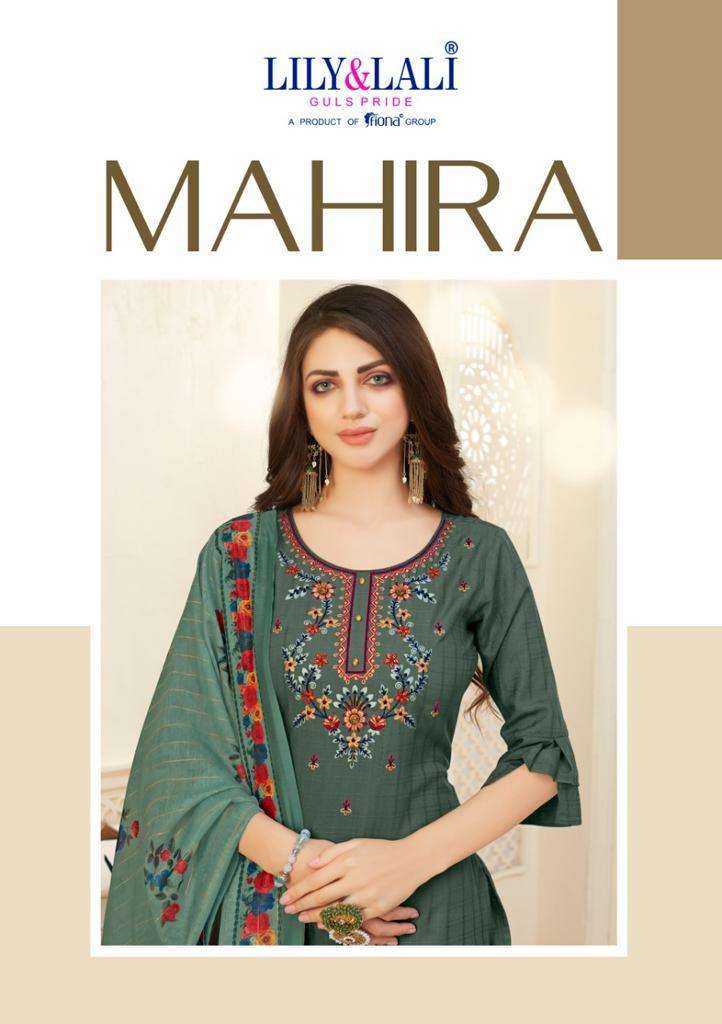 Mahira By Lily & Lali Full Stitch Designer Top Bottom With Dupatta