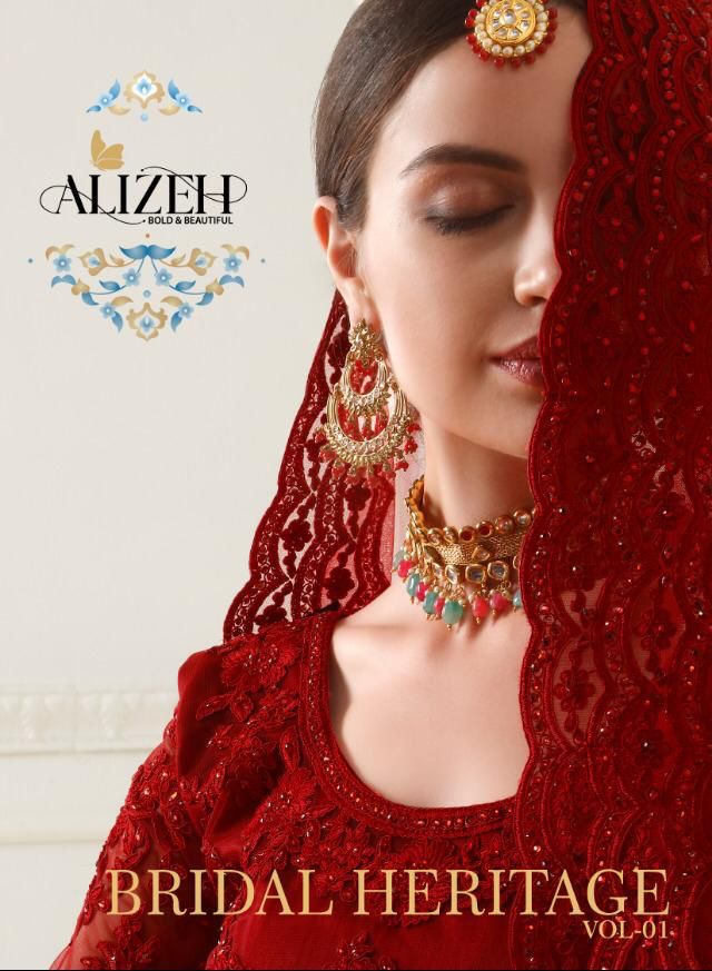Alizeh Official Bridal Heritage Vol-1 Designer Net Lhenega