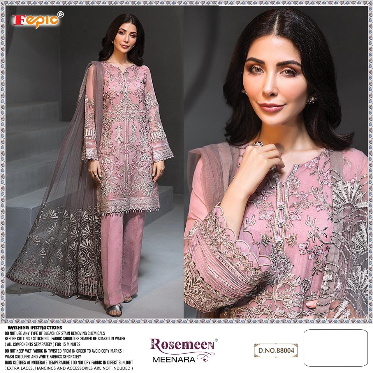 Fepic Rosemeen 88004 Designer Georgette Suit