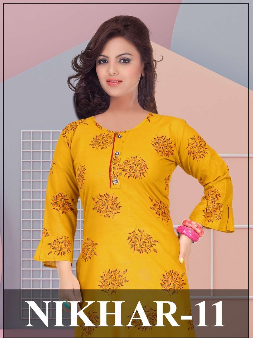 Neha 11 By Trendy Heavy Printed Cotton Kurti Catlog Wholesale Best Rate Surat