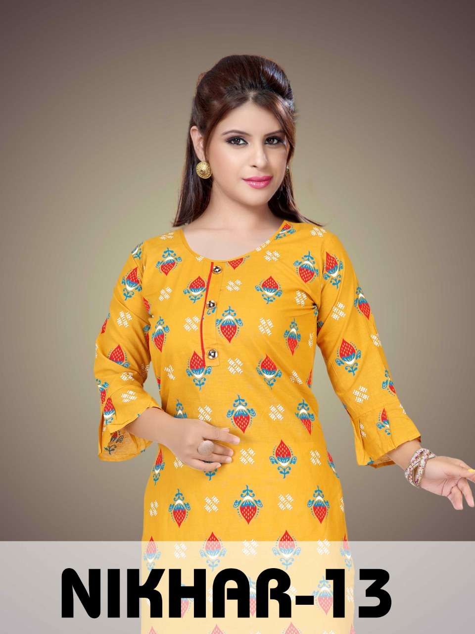 Neha 13 By Trendy Heavy Cotton Printed Kurti Catlog Collection