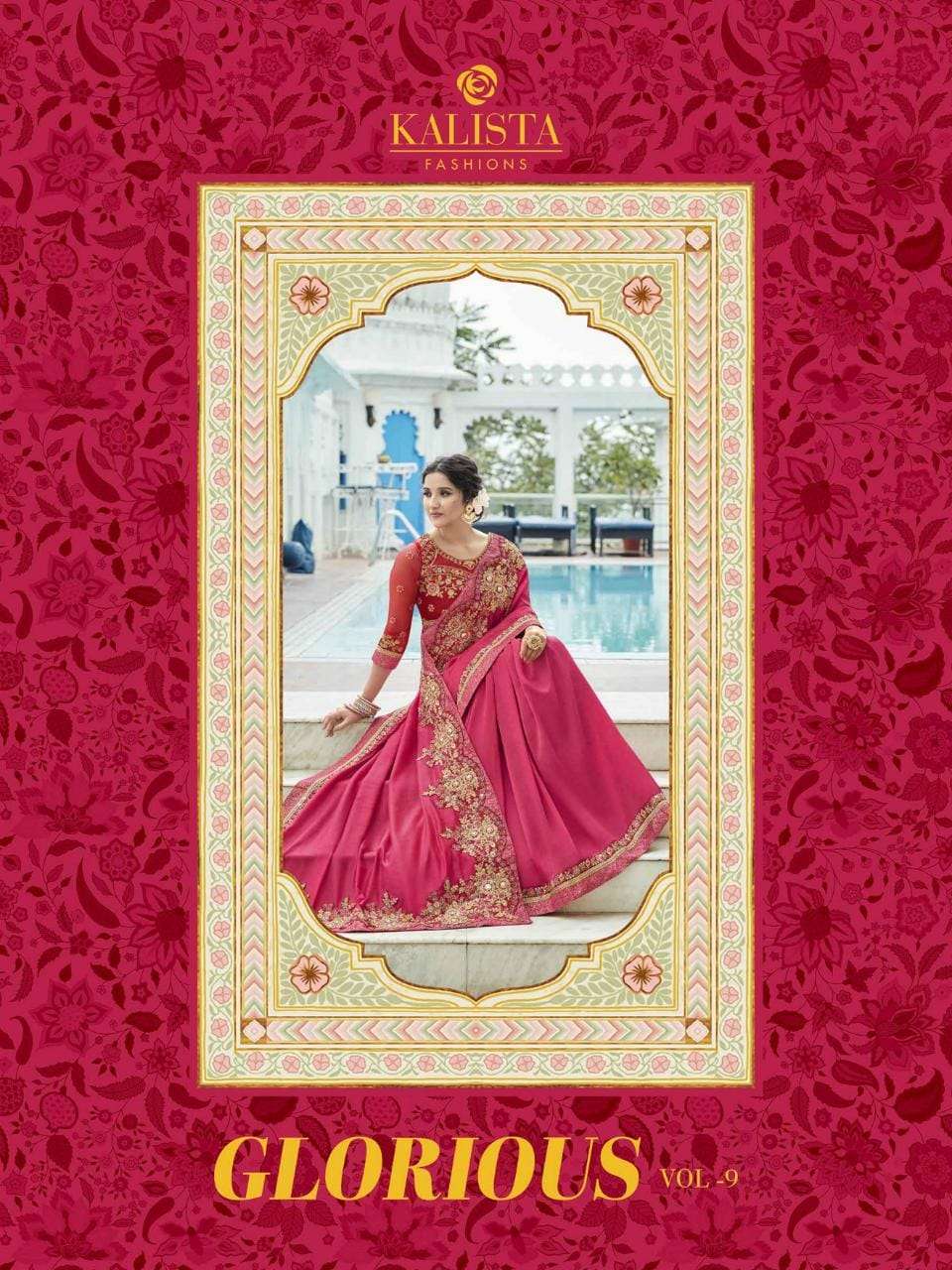 Glorious Vol 9 By Kalista Vichitra With Heavy Blouse Fancy Saree