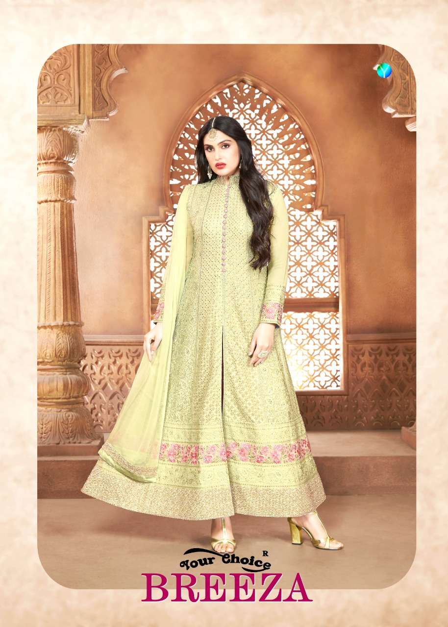 Your Choice Breeza Series 3519-3522 Georgette Lucknowi Suits