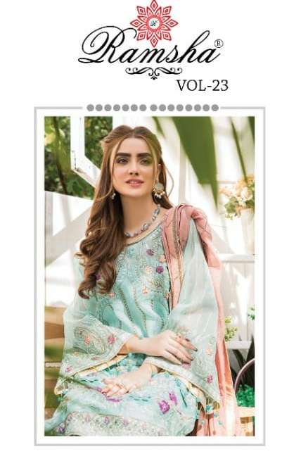 Ramsha Vol-23 Series 355-358 Georgette Pakistani Suits