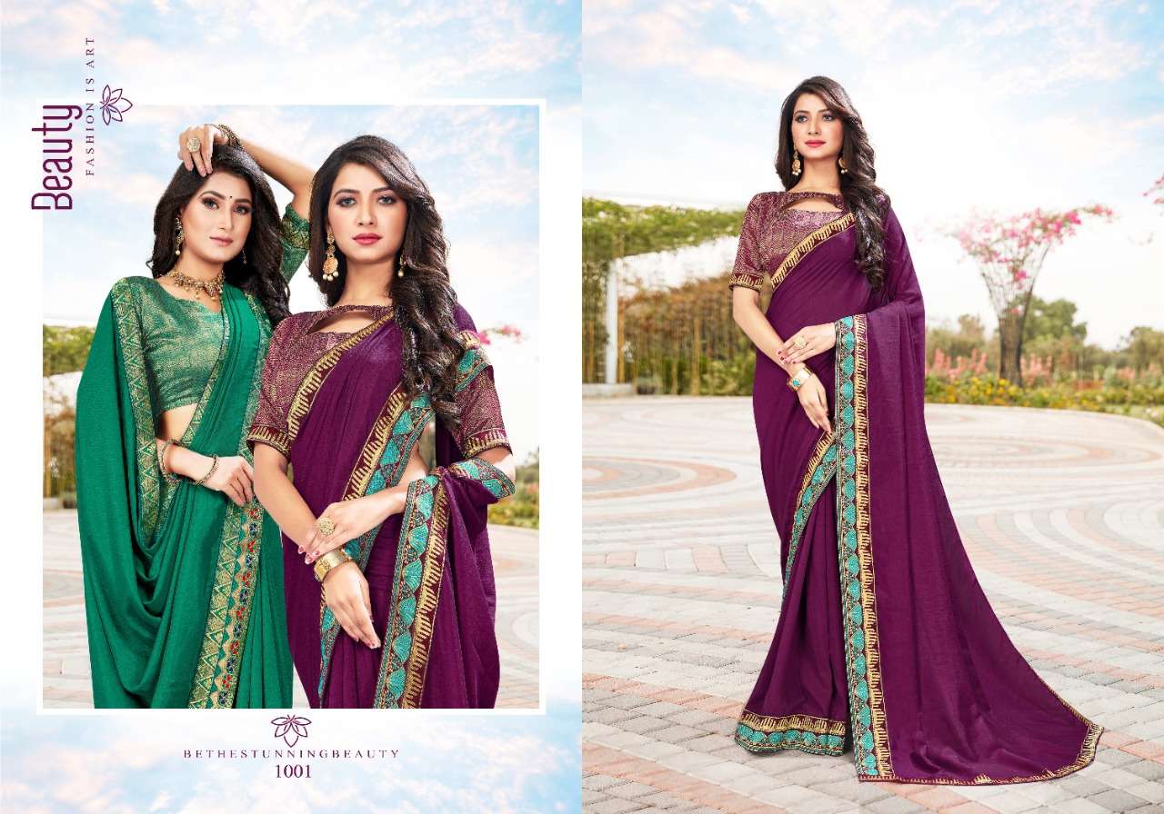 Ranjna Saree Unlimited Series 1001-1008 Vichitra Silk Saree