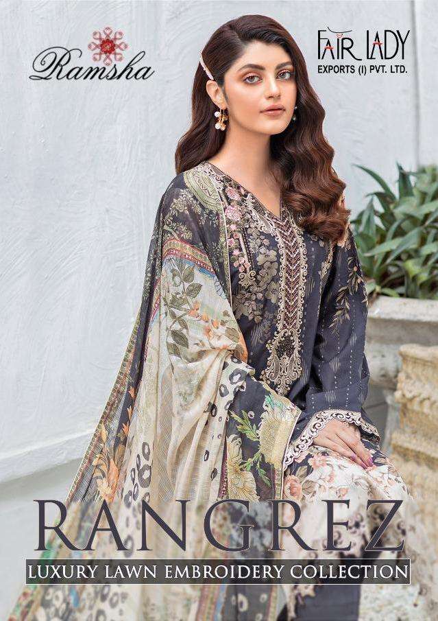 Fairlady Ramsha Rangrez Series 16001-16003 Lawn Cotton Suit