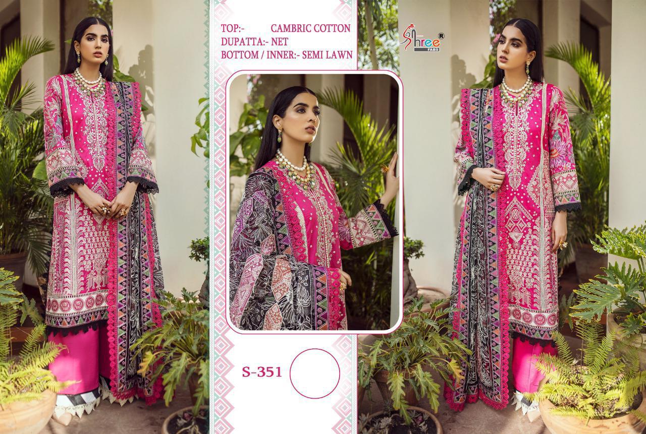 Shree Fab S-351 Designer Cambric Cotton Suit