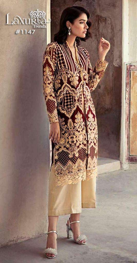 Laxuria Trendz 1147 Georgette Tunic With Straight Pant Collection