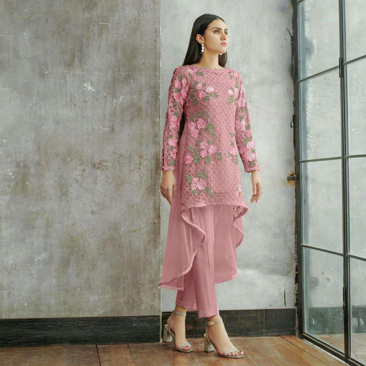 Laxuria Trendz 1138 Designer Long Tunic In Pakistani Style With Bottom