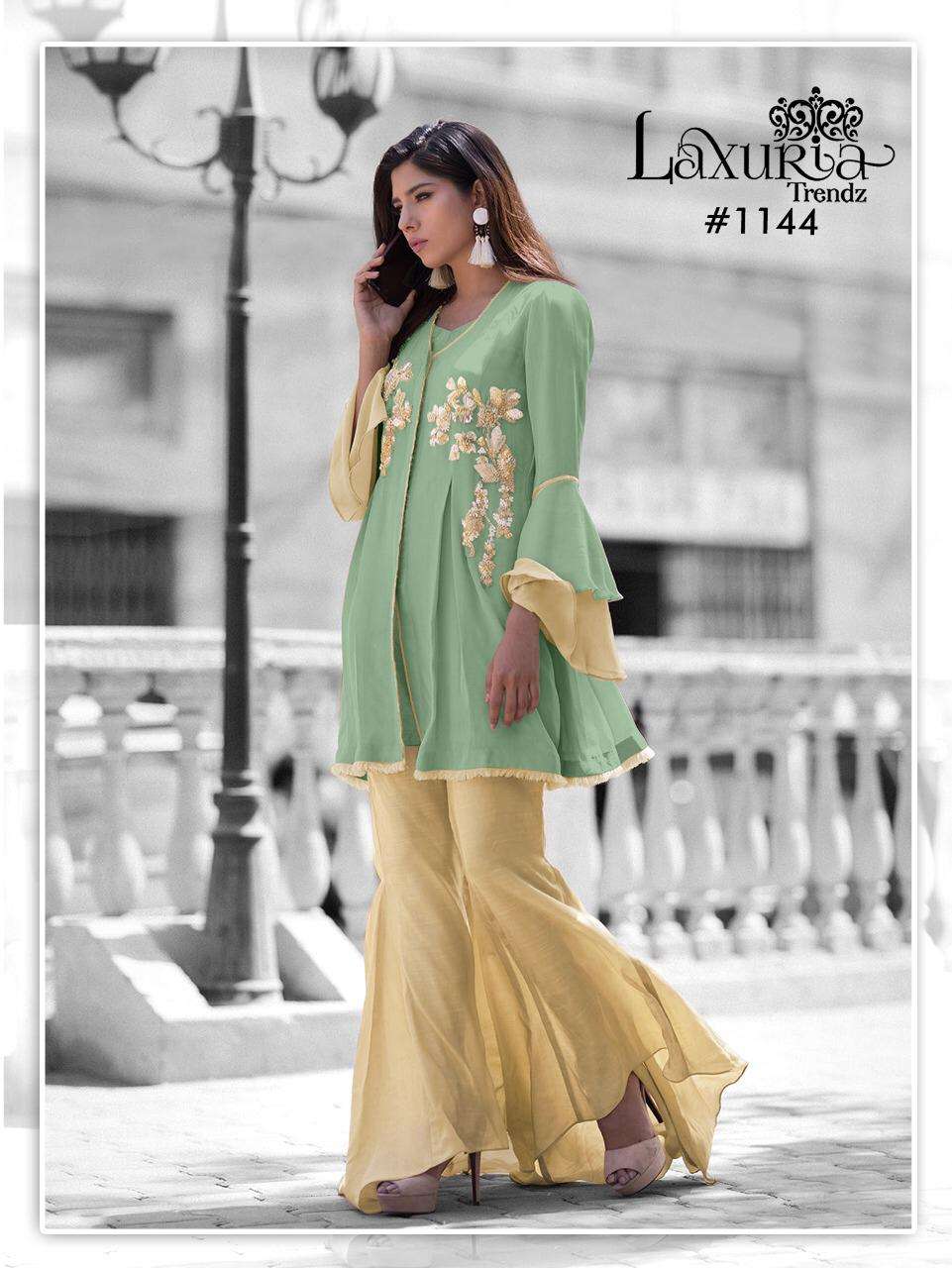 Laxuria 1144 Designer Tunic With Palazzo Set At Best Rates