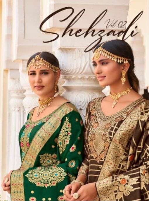 Shehzadi Vol 2 By Amyra Silk Jacquard Exclusive Fancy Suits