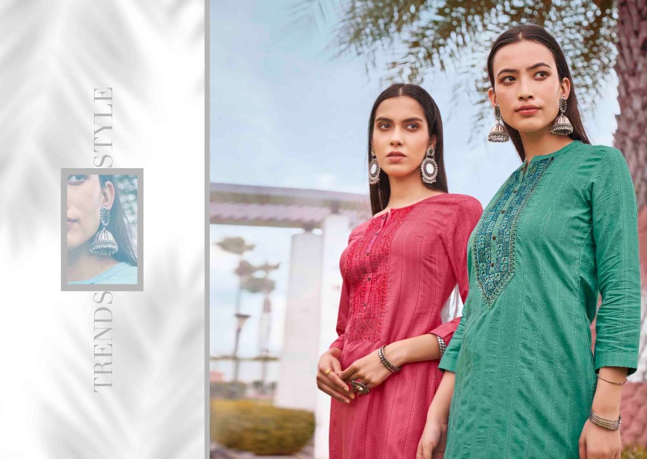 Rangoon Lime Light Vol-8 Series 1001-1008 Fancy Lining Silk Kurti