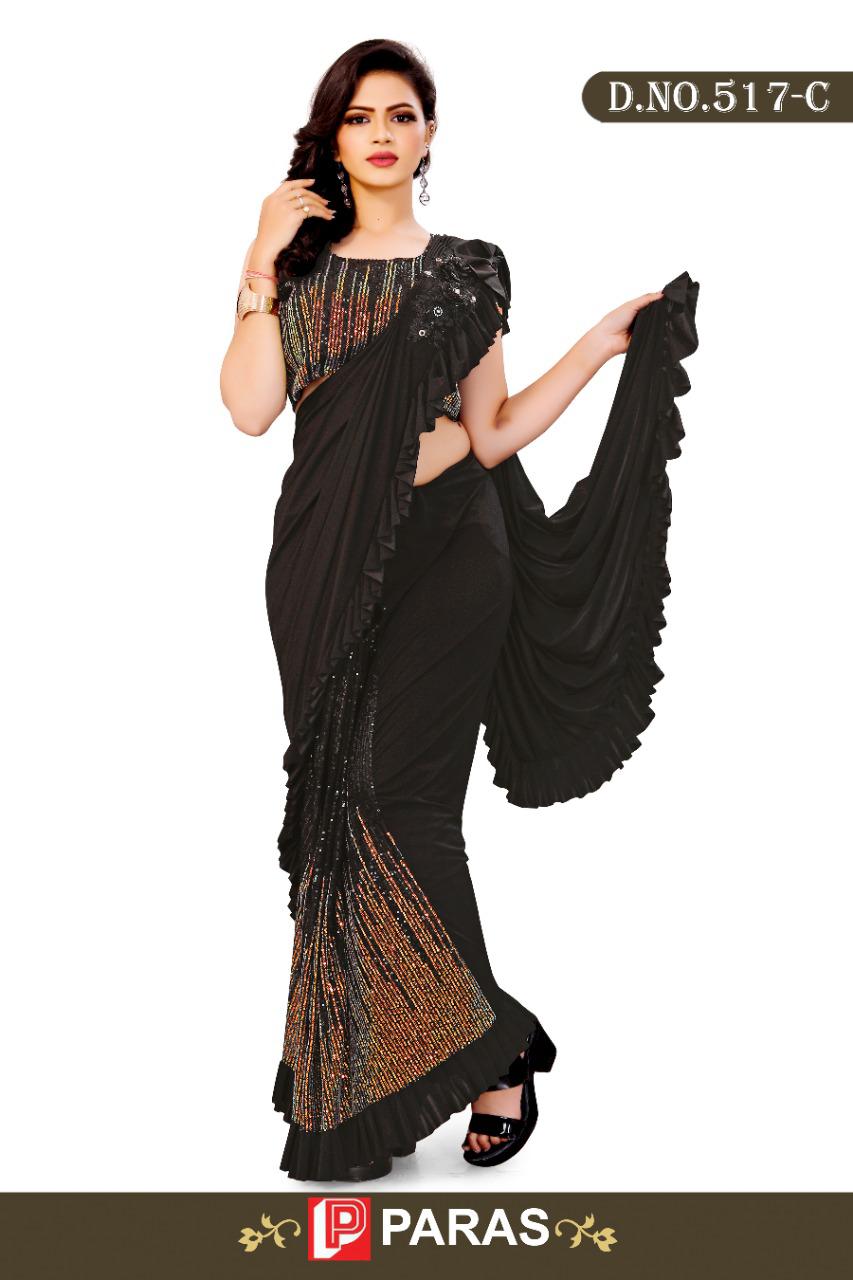 Paras Designer Imported Fabric Ready To Wear Saree