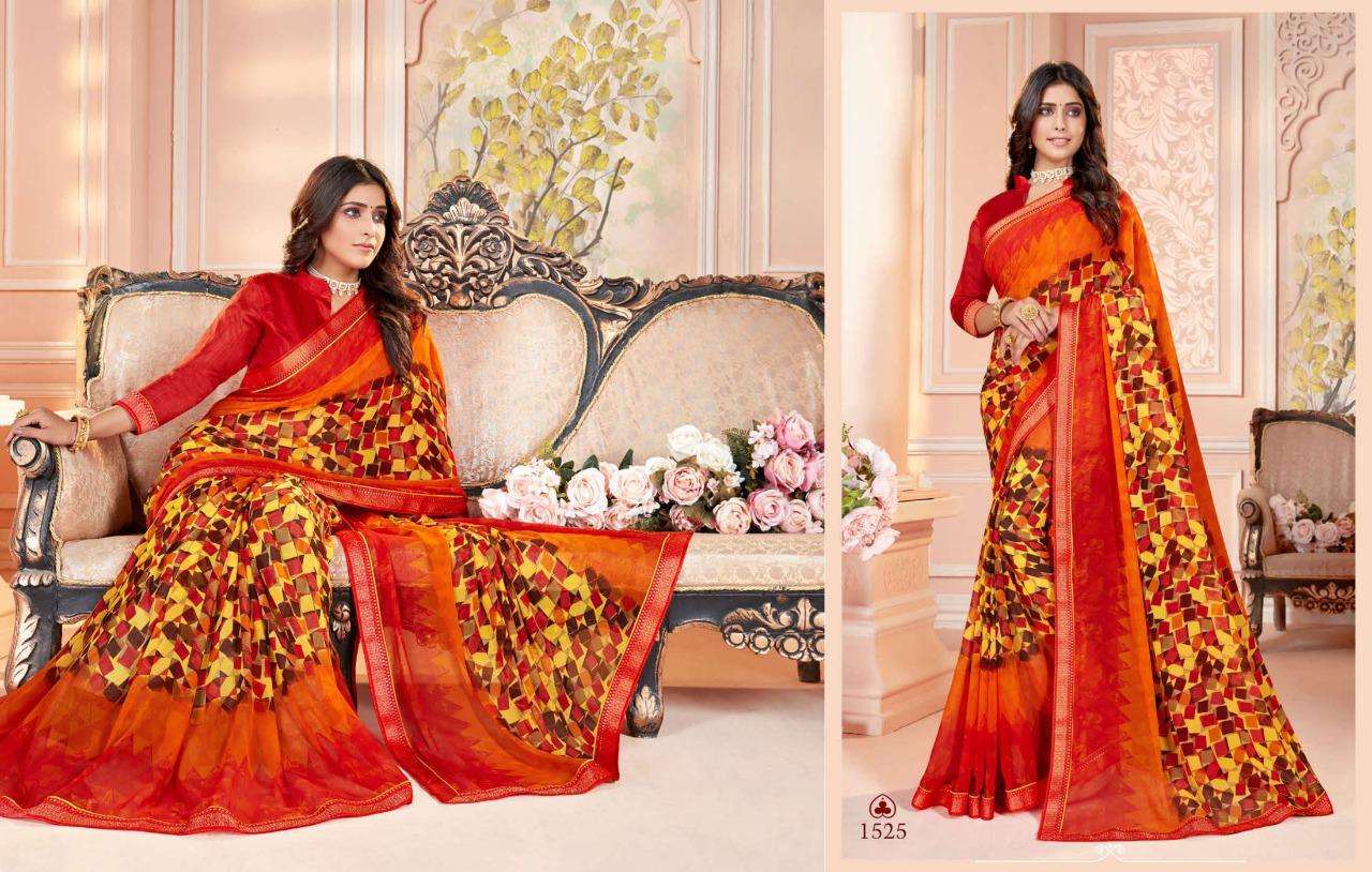 5d Designer Himani Vol 2 Georgette Saree With Border With Cheap Rate