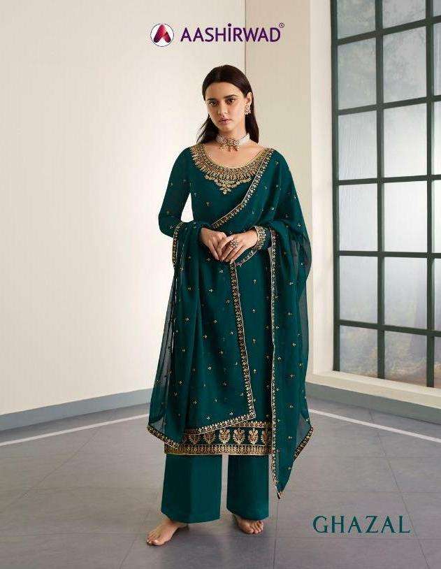 Ghazal By Aashirwad Georgette Ethnic Wear Fancy Suits