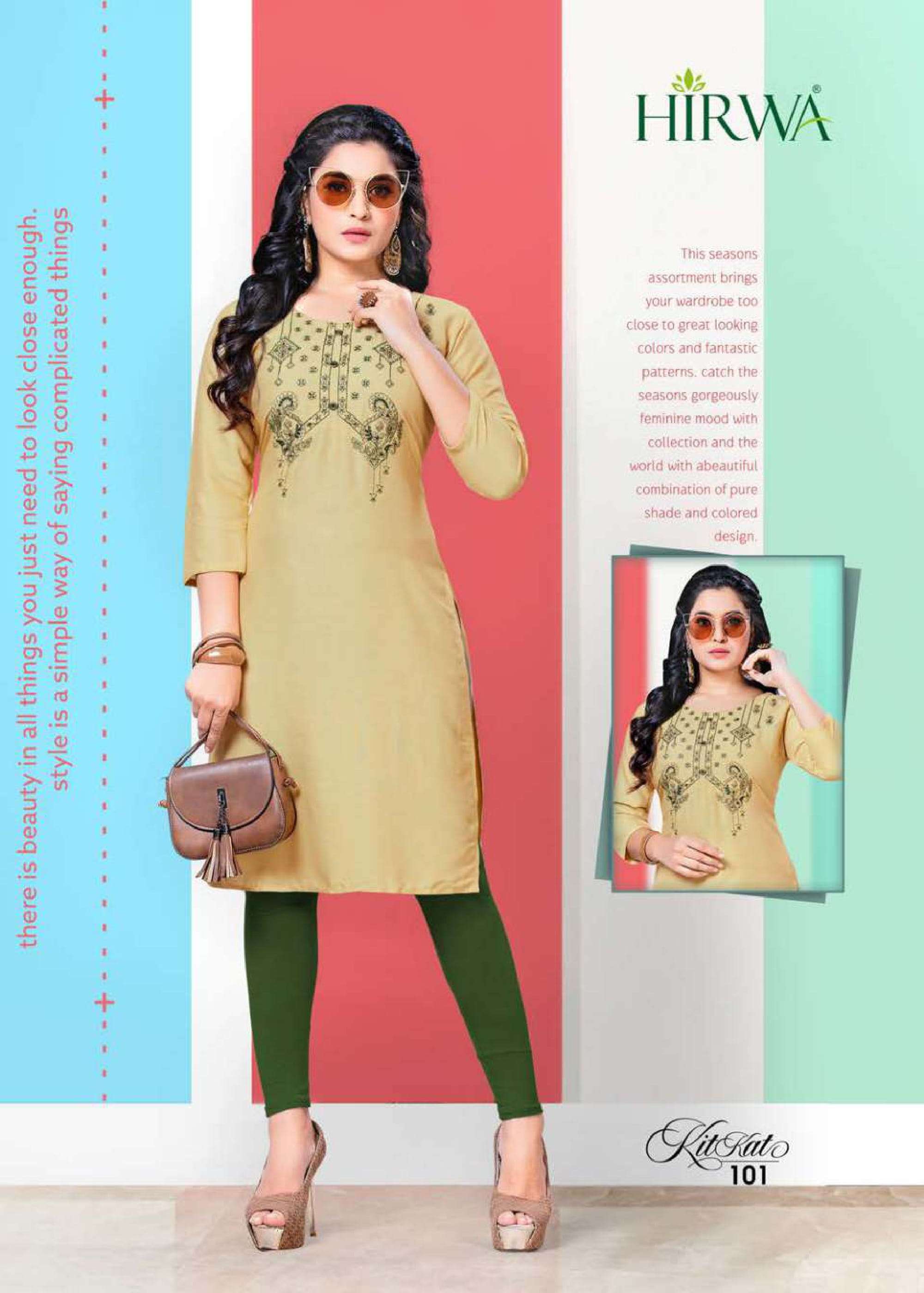 Hirwa Kitkat Rayon Kurti With Lowest Price Supplier In Surat