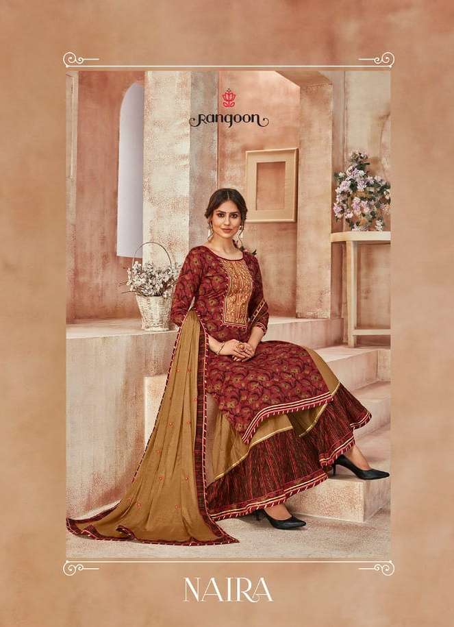 Naira By Rangoon Exclusive Sharara Style Fancy Suits Collection