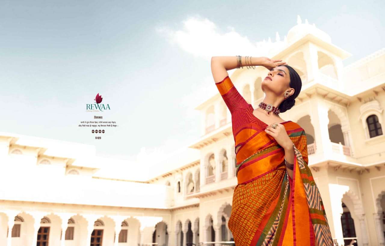Rewaa Bandhan Pyar Ka 117-132 Series Brasso Fancy Saris Wholesaler
