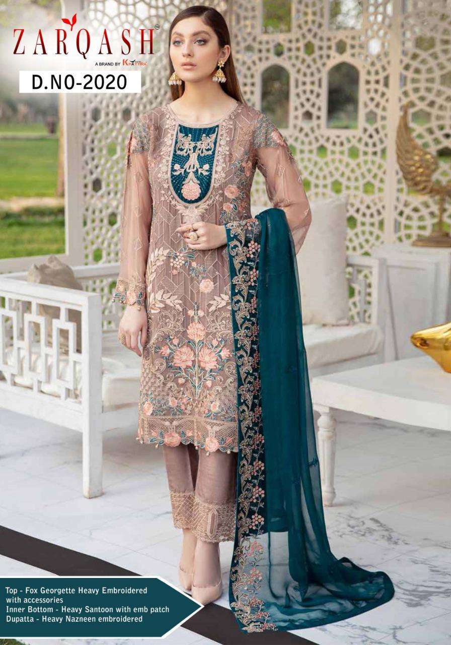 Zarqash Present Ramsha Georgette Pakistani Designer Suits