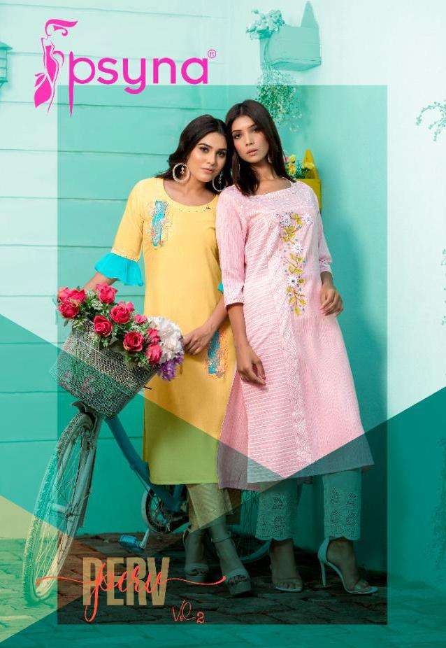 Psyna Perv Vol 2 Viscose Simple Wear Fancy Ladies Kurtis