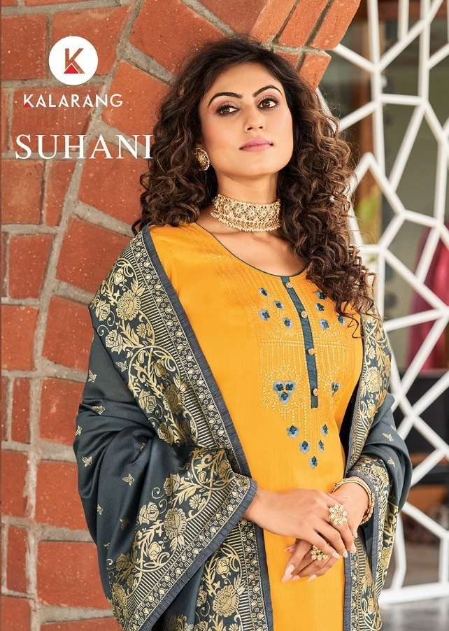 Suhani By Kalarang Jam Silk Cotton Daily Wear Suits Wholesaler