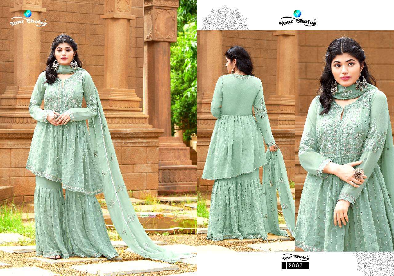 Your Choice Zolla Plus Series 3879-3883 Georgette Peplon Suits