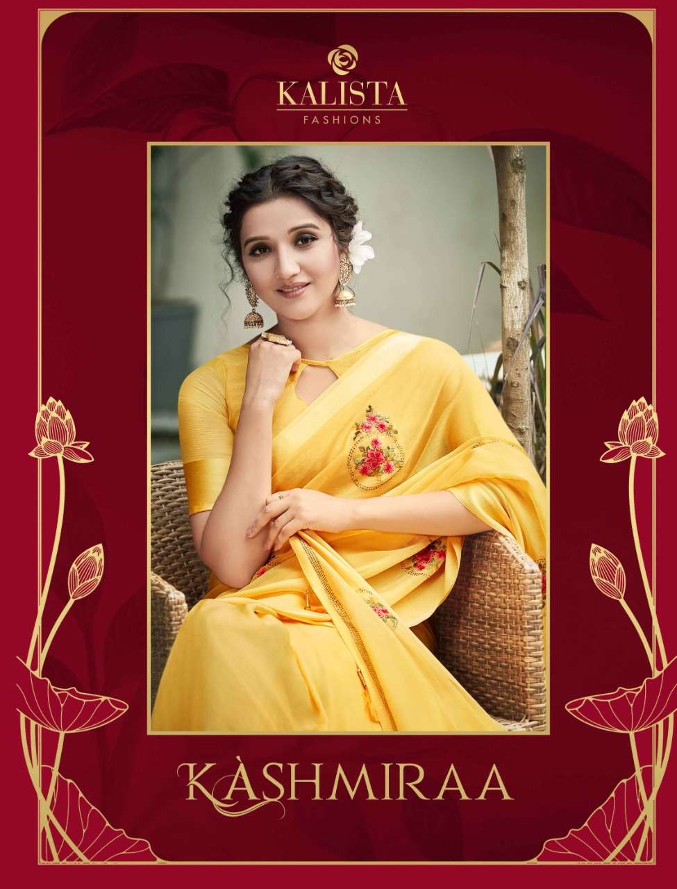 Kalista Kashmiraa Series 18765-18772 Chinon Pata Saree