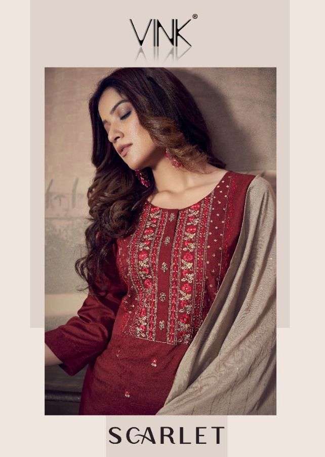 Vink Scarlet Series 1261-1266 Silk Sharara Readymade Suits