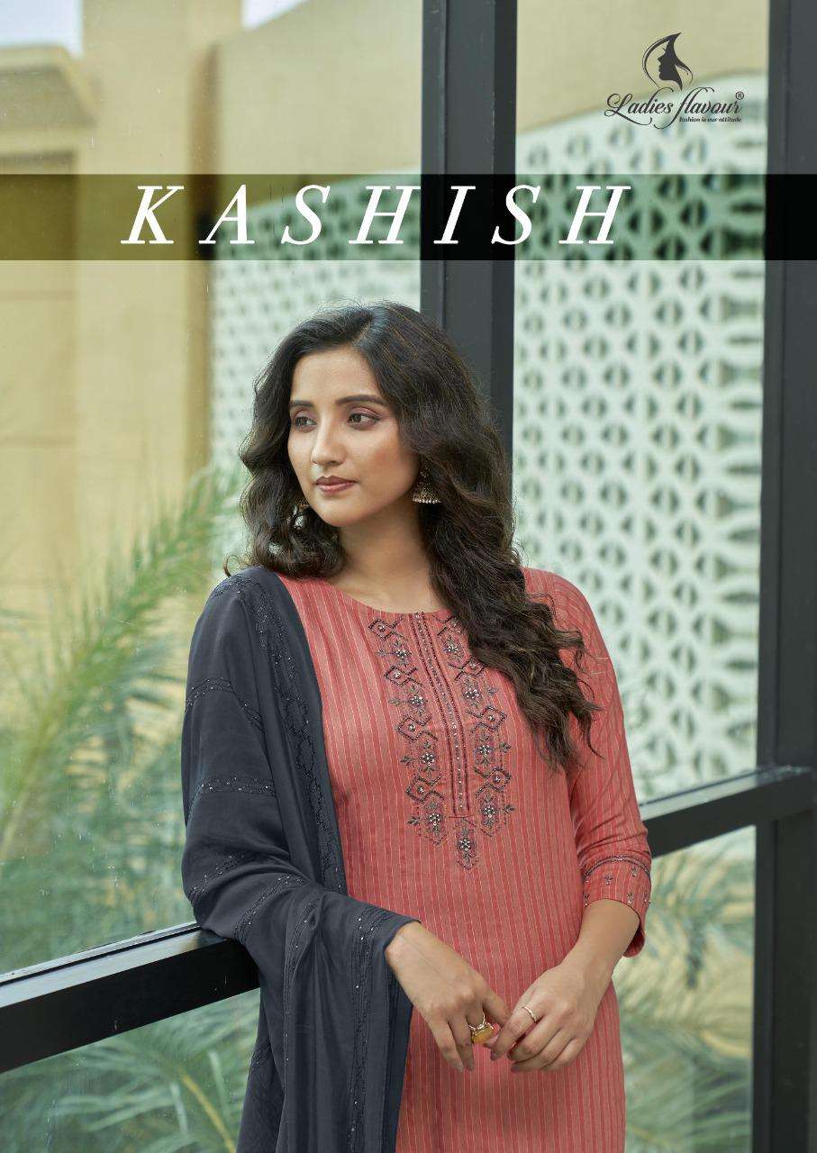 Ladies Flavour Kashish Series 1050-1055 Rayon Readymade Suit