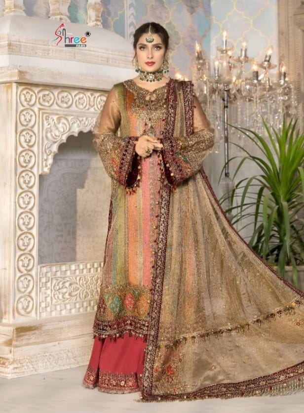 Shree Fab 1824 Designer Butterfly Net Suit