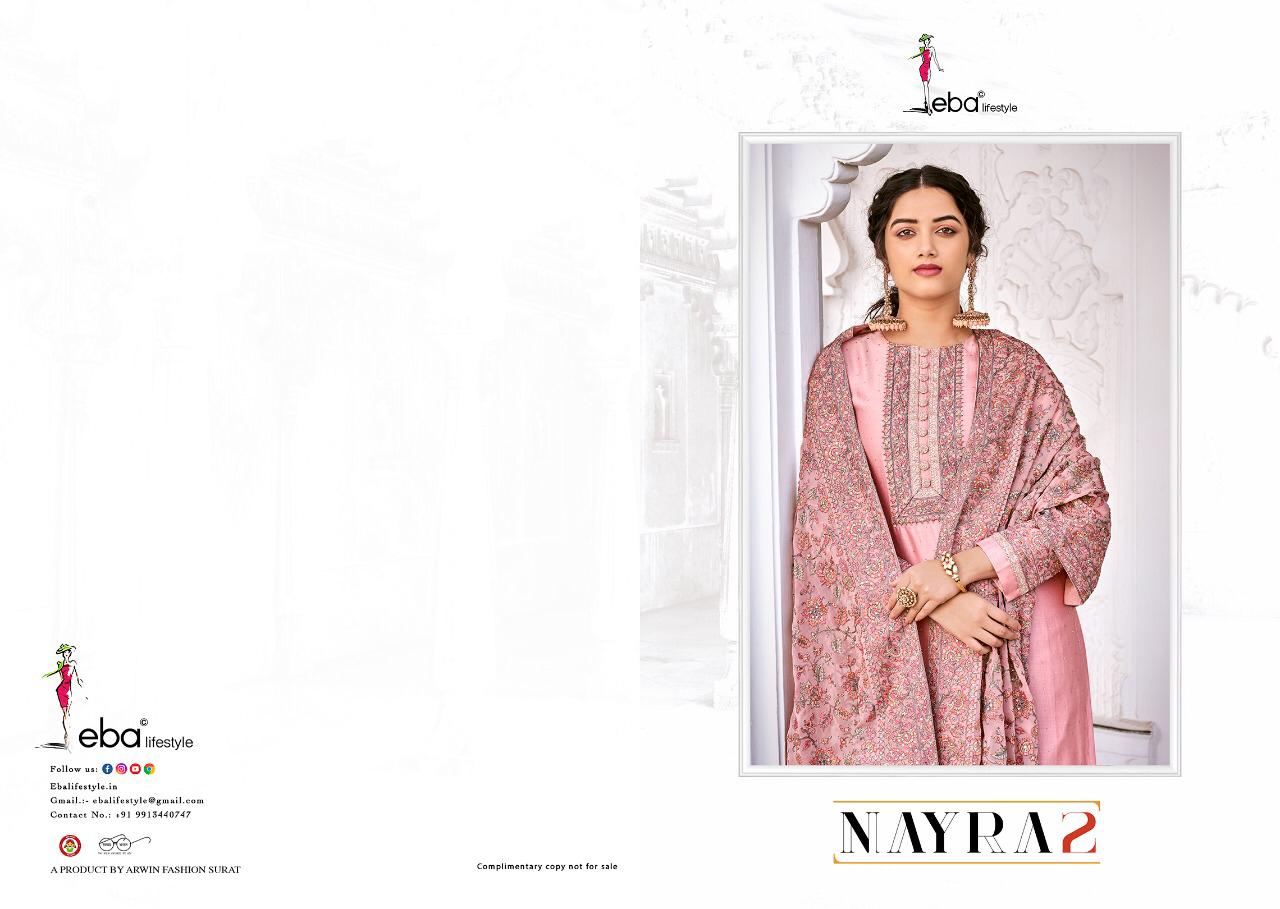 Eba Lifestyle Nyra Vol-2 Designer Pure Maheshwari Viscose Silk Suit