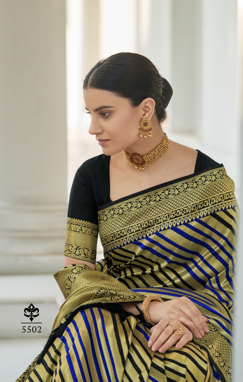 Ananya Silk Designer Pure Silk Stripe Paithani Saree