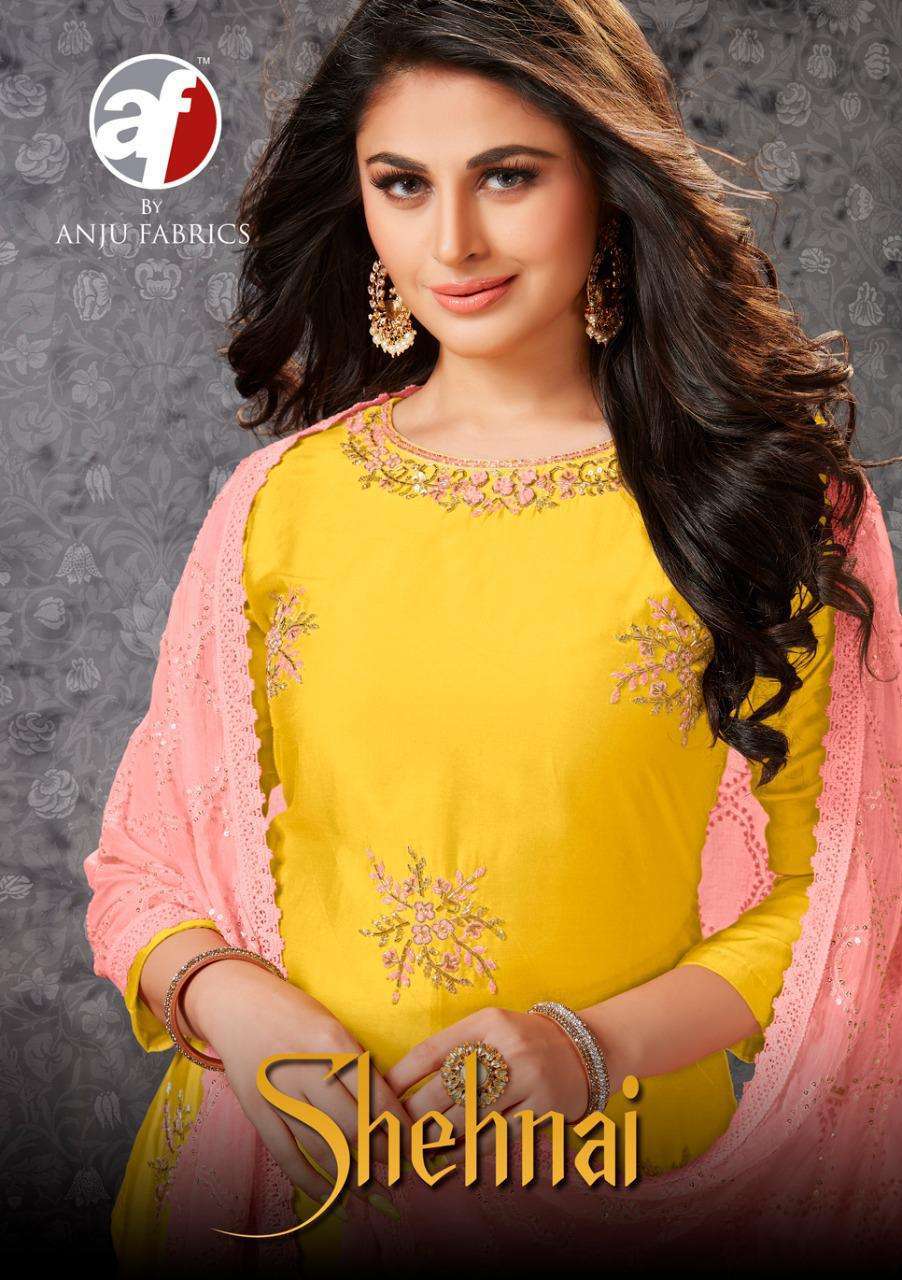 ANJU FAB SHEHNAI VOL 1 KURTI WITH EXCLUSIVE PANT AND HEAVY DUPATTA SET