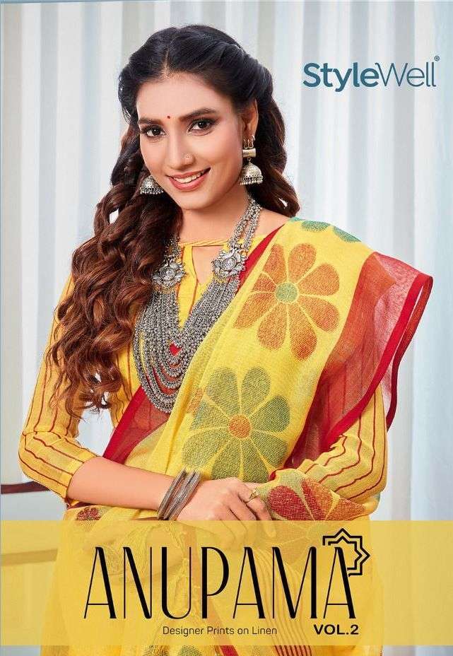 ANUPAMA VOL 2 BY STYLEWELL LINEN DESIGNER FANCY SAREE COLLECTION