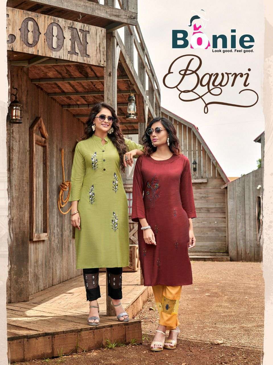 BAWRI BY BONIE HEAVY TOP - PURE VISCOSE SILK PANT - RAYON CATLOG COLLECTIONE WHOLESALE BEST RATE