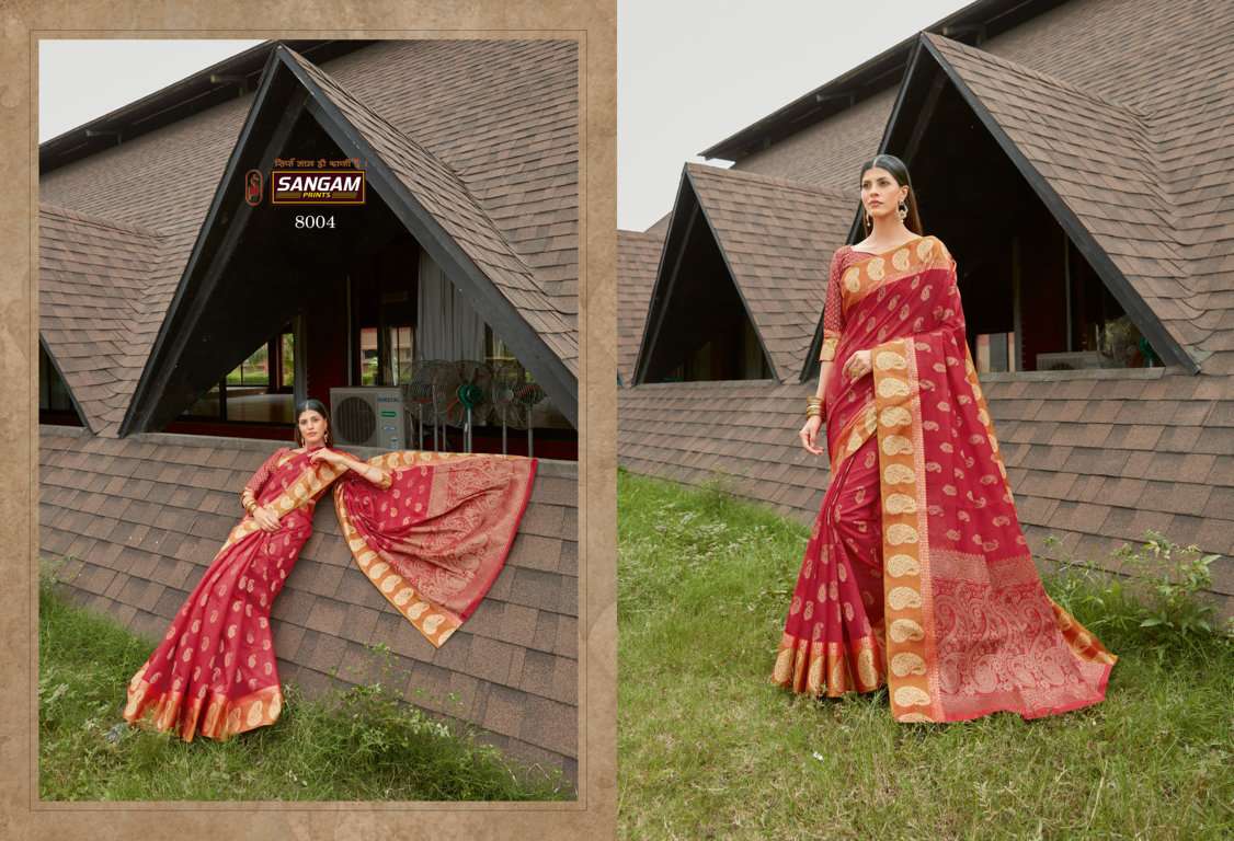 BT-20 SANGAM DESIGNER COTTON HANDLOOM SAREE 