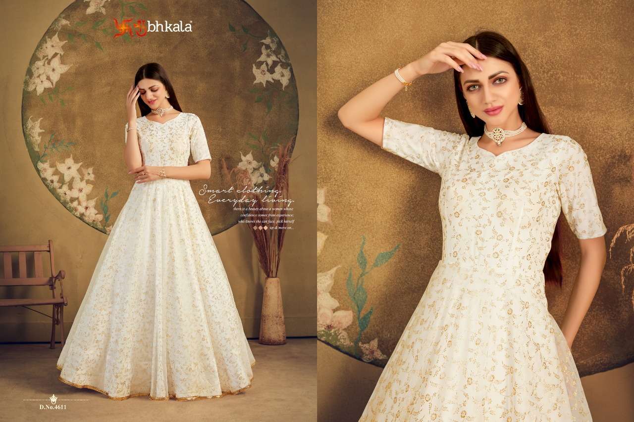 FLORY VOL. 16 DESIGNER LONG ANARKALI SEMI STITCHED GOWN COLLECTION