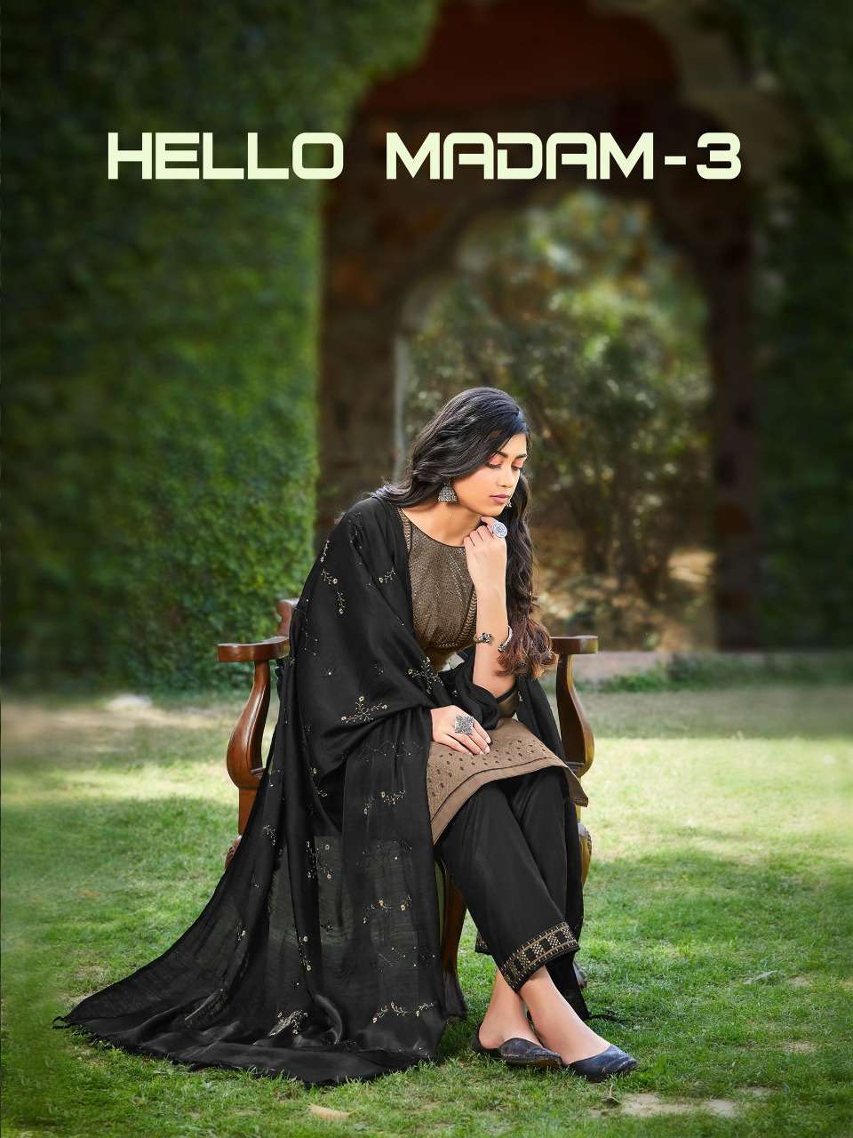 HELLO MADAM VOL 3 BY RAGHAV ROYALS COTTON SLUB EMBROIDERY FANCY DRESS MATERIALS