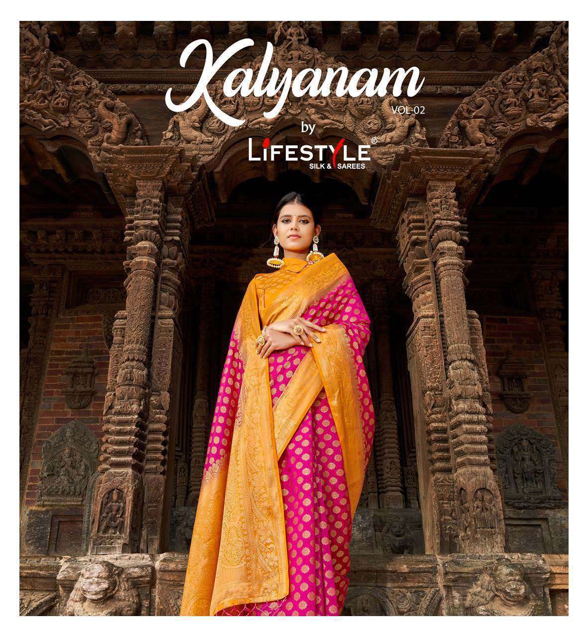 LIFESTYLE KALYANAM VOL 2 NYLONE SILKY ETHNIC WEAR FANCY SAREE