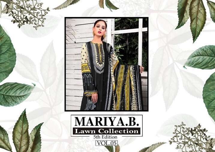 MARIYA B. LAWN COLLECTION 5TH EDITION VOL-5 PURE LAWN SUIT