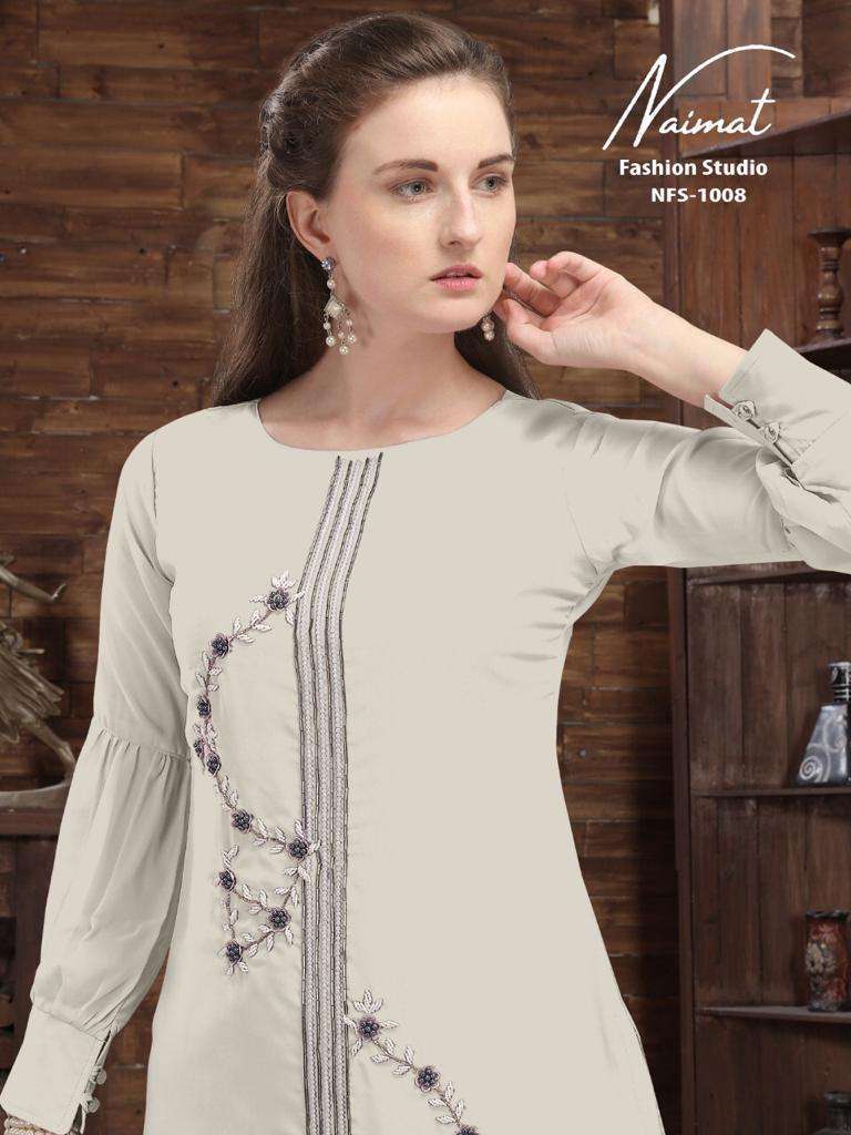 NAIMAT FASHION NFS 1008 TOP HEAVY LACE AND PLATING IN PANTS PAIR COLLECTION