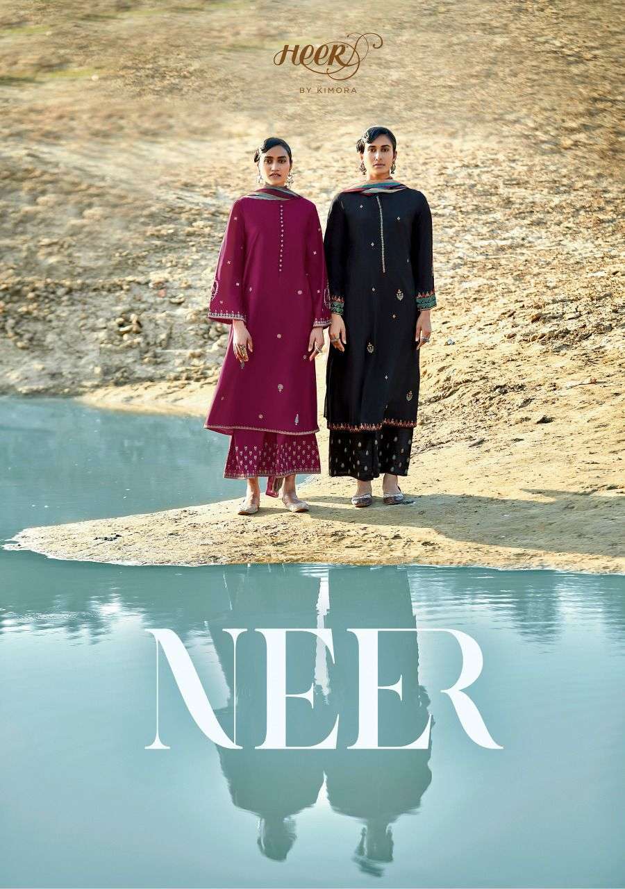 NEER BY KIMORA HEER 93 COTTON SILK EXCLUSIVE FANCY SALWAR KAMEEZ