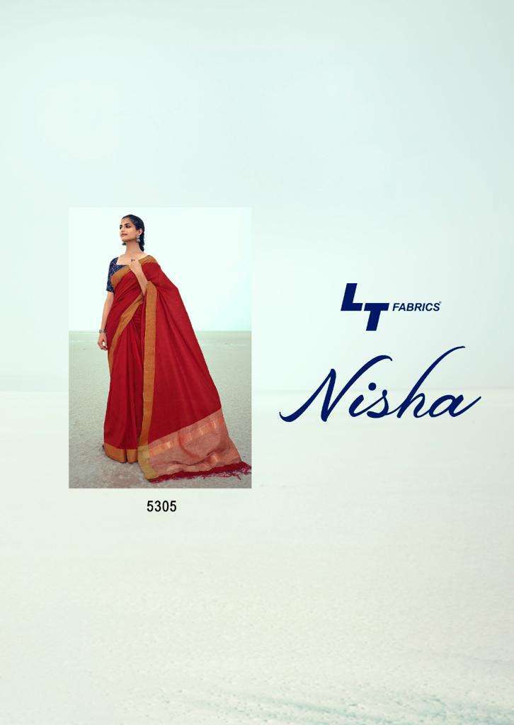 NISHA BY LT FASHION HANDLOOM SILK DESIGNER FANCY SAREE