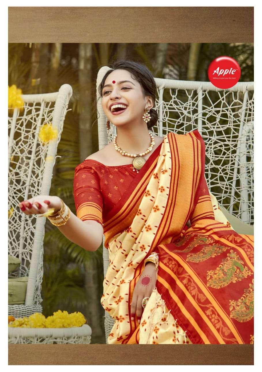 POOJA BY APPLE PATOLA SILK DIGITAL PRINTED SAREES