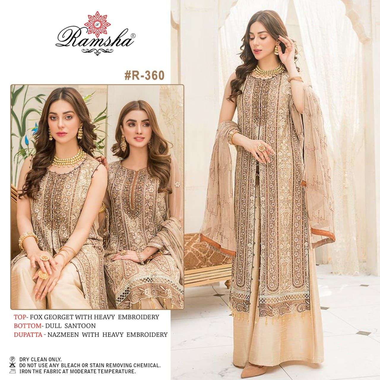 RAMSHA VOL-24 R-359-R-362 DESIGNER GEORGETTE SUIT SINGLES AVAILABLE 