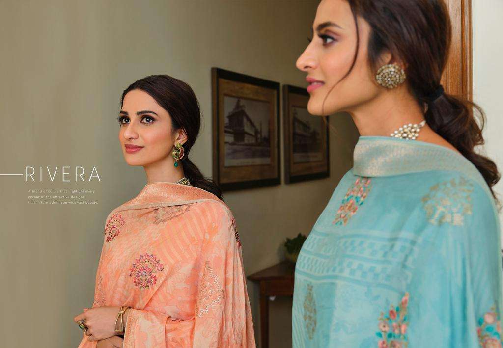 RIVERA BY GLOSSY VISCOSE DOLA JACQUARD DESIGNER SUITS WHOLESALER